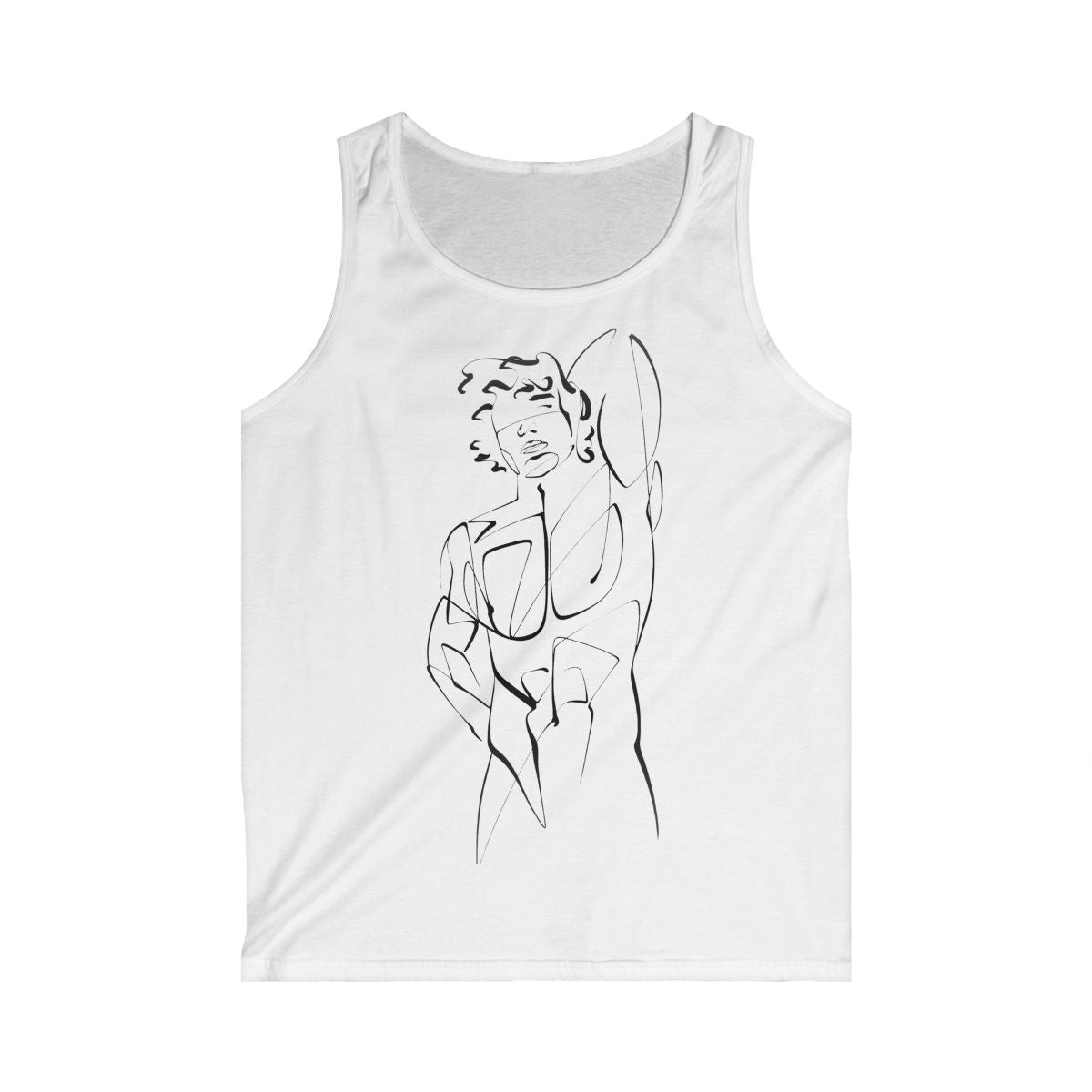 Men's Softstyle Tank Top (White)